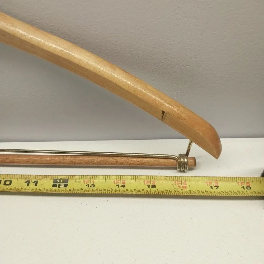Vintage Lands' End Wood Clothes Hanger Store Display Advertising 17